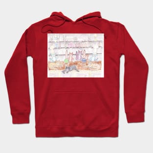 Cool Cats man the bar Hoodie
